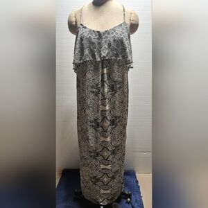 Anthropologie Vanessa Virginia Talitha Printed Racerback Maxi Dress Size US 4